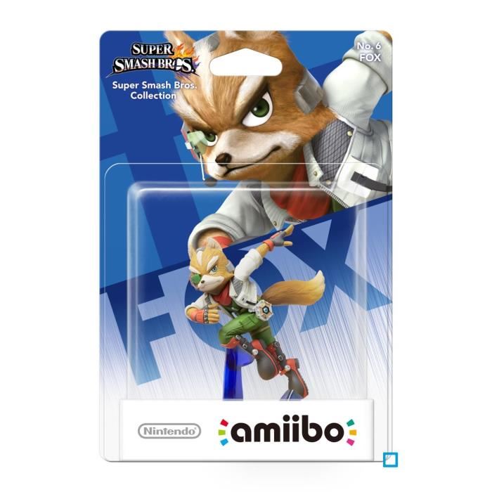 Figurine Amiibo - Fox NÂ°06 A¢ Collection Super Smash Bros.
