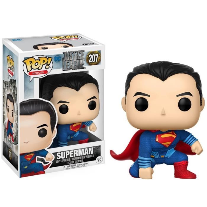 Figurine - Funko - Superman Atterrissage - 9 Cm - Dc Comics - Justice League