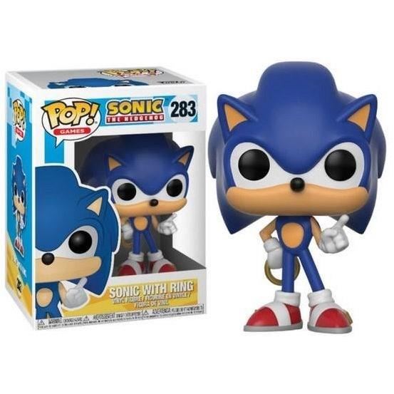 Figurine POP! 283 - Sonic avec anneau