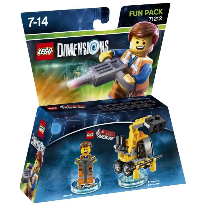 Lego Dimensions - Pack Heros : Emmet - 71212