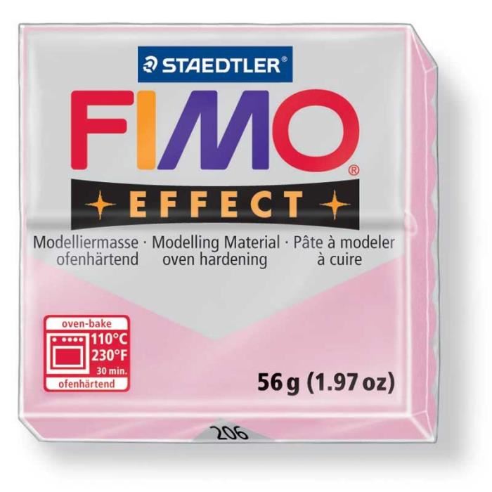 FIMO Boite 6 Pieces Fimo Rose Quartz