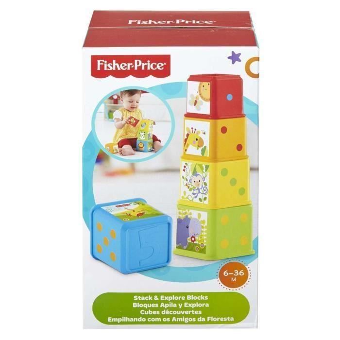Cubes Decouvertes Fisher-price - Jouet Educatif Pour Bebe De 6 Mois Et Plus