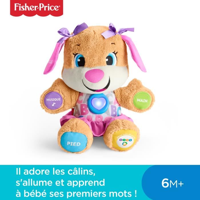 Fisher Price Nouveau Sis Interactif Peluche Interactive 6 Mois Et Fpp52