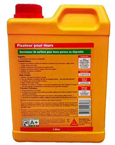 SIKA Durcisseur de surface pour mur poreux ou degrades 2L