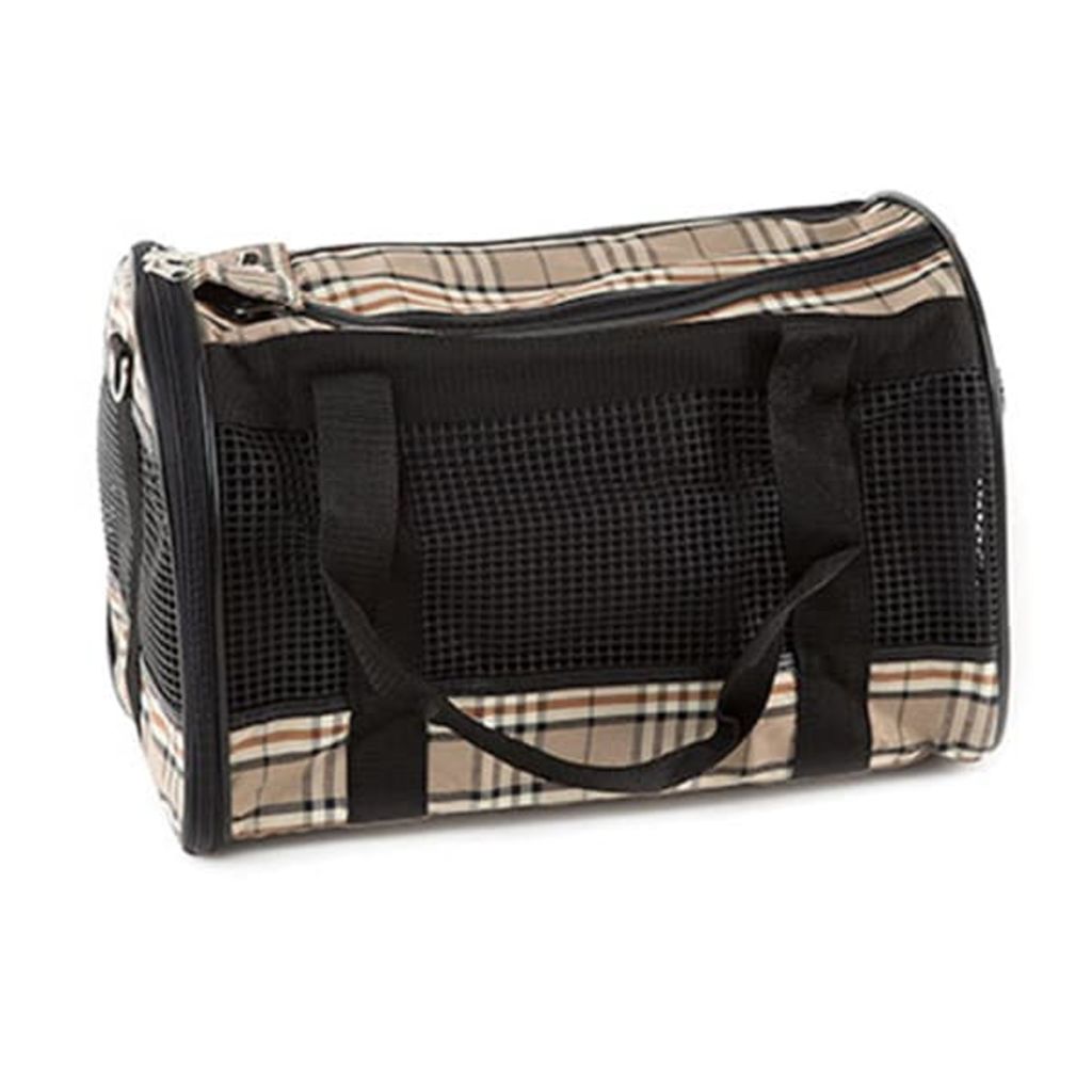 Sac De Transport Pour Animaux - Flamingo - Piccailly - Noir - Marron - Petit Chien Et Chat