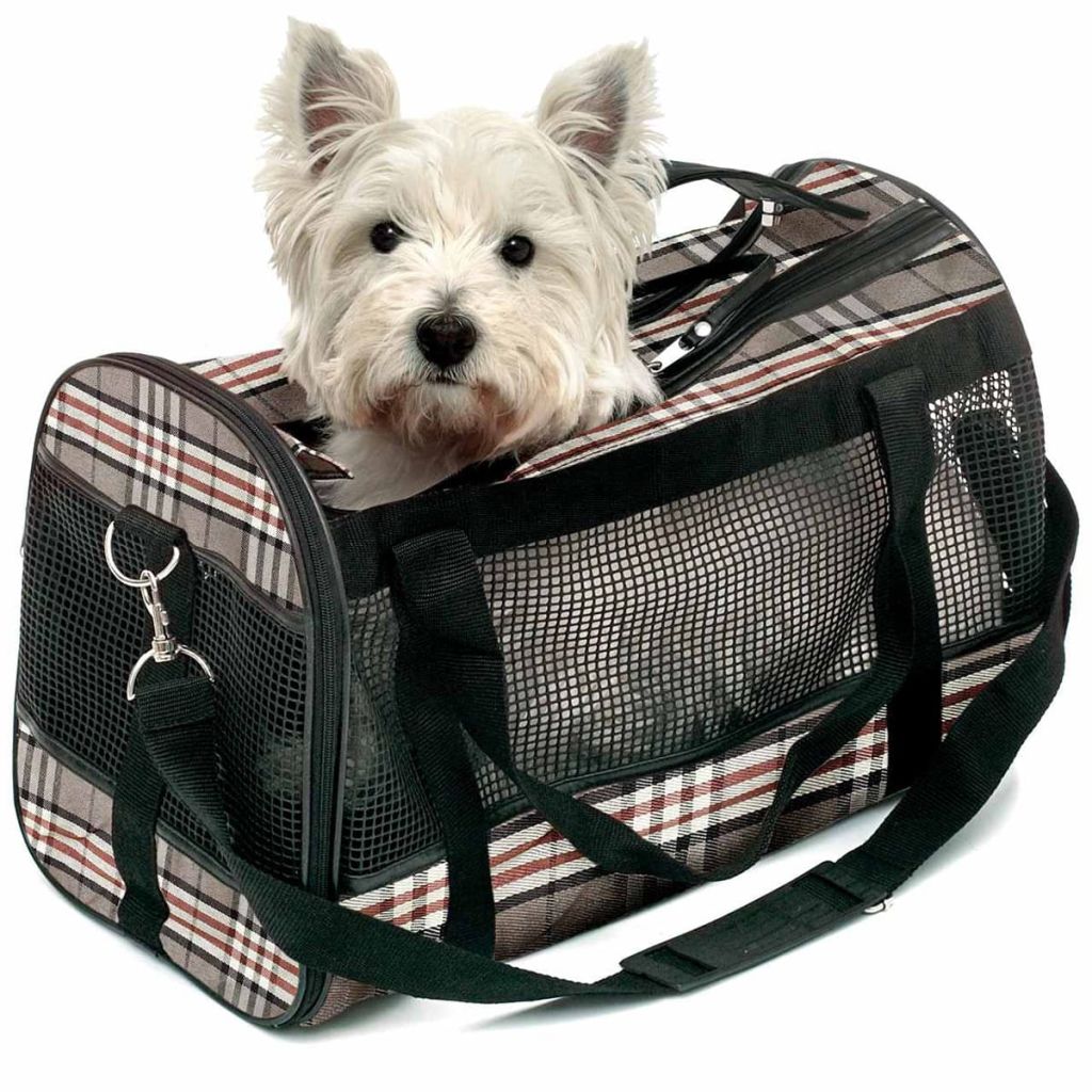 FLAMINGO Sac de Transport pour Animaux Chien Chat Piccailly Noir et Marron 31817