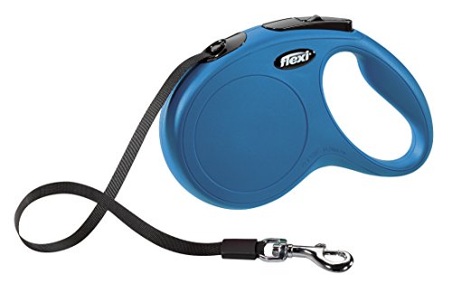 KERBL Laisse-corde Flexi Classic M - Longueur : 5 m - Poids max : 25 kg - Bleu - Pour chien