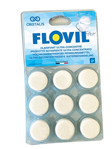 Floculant clarifiant ultra-concentre Flovil pour piscine 9 pastilles de 11g