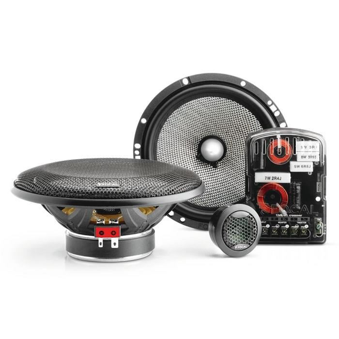 Kit 2 Voies Separees Focal 165 As Haut Parleurs 165cm 120w Cone Dfs® Sensibilite 92 Db