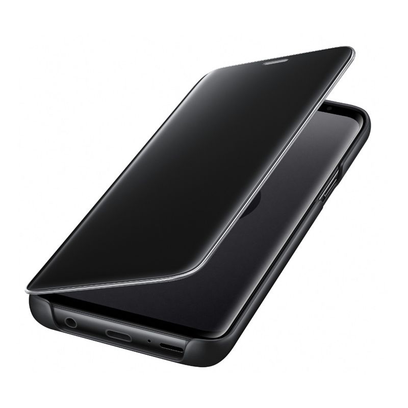 Coque Samsung Clear View Cover Stand S9 - Noir