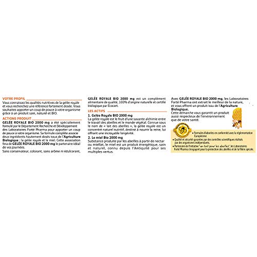 Forte Pharma Gelee Royale Bio 2000mg 20 Ampoules