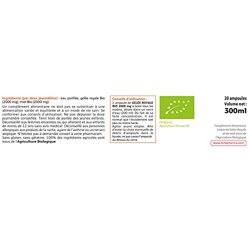 Forte Pharma Gelee Royale Bio 2000mg 20 Ampoules