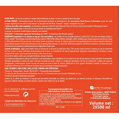 Forte Pharma Turbodraine The Peche 2x500ml