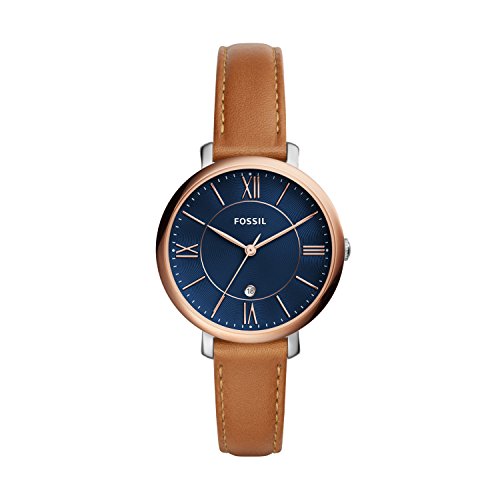 Montre Bracelet Pour Femmes - Fossil - Jacqueline Es4274 - Bleu - Acier Inoxydable - Design