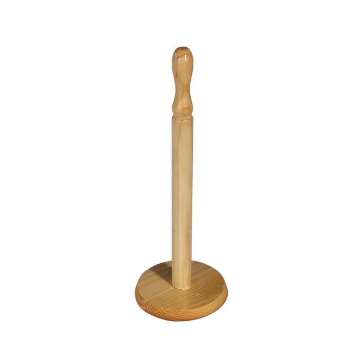 Frandis Porte-rouleau Essuie-tout - Bois - Ø 12x33 Cm - Marron