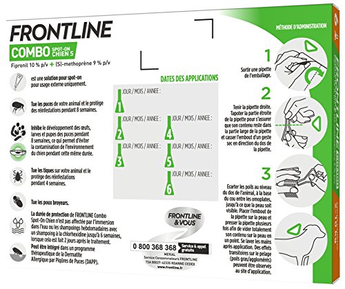 Frontline Combo Chien S Boite de 6 pipettes