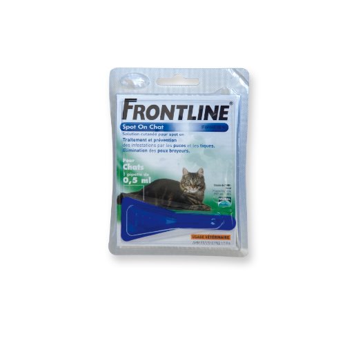 Pipette Antiparasitaire Traitement Prevention pour Chat - Frontline - 1x0,5ml