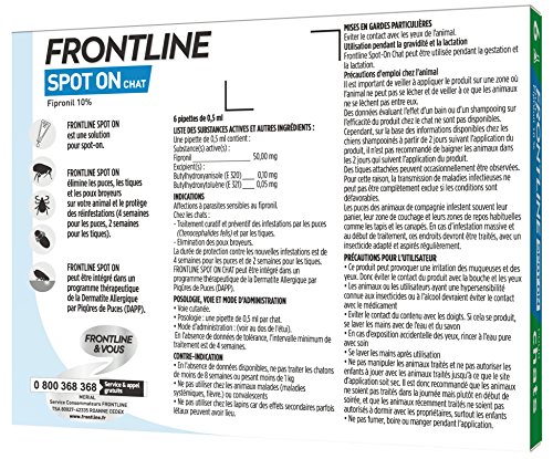 FRONTLINE SPOT ON CHAT 6 pipettes