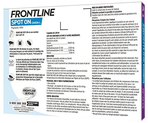 Frontline Spot On Chien L Boite de 4