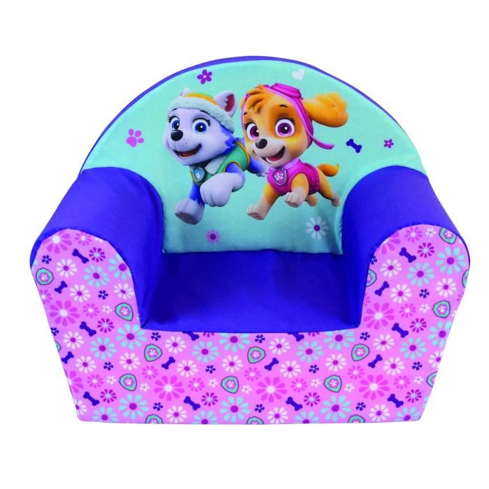 Pat Patrouille Fille Fauteuil Club En Mousse Pour Enfant