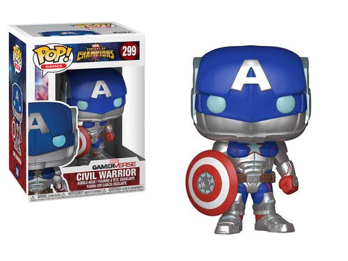 Figurine Funko Pop! Tournoi Des Champions: Civil Warrior - Avengers - 9 Cm - Sous Licence Officielle