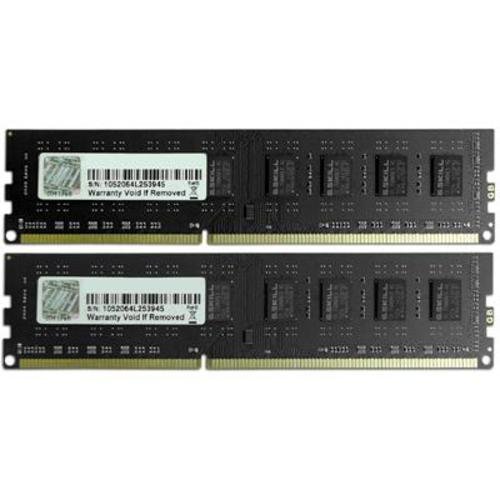 GSkill Memoire PC Value DDR3 Kit 16Go 2x 8 Go 1600 MHz CL11