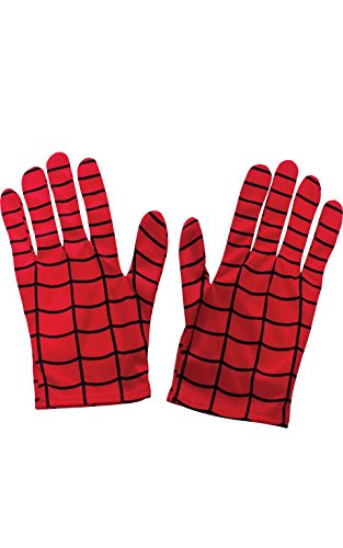 Gants Spiderman Pour Enfant - Rouge - Tissu - Poignet Longueur