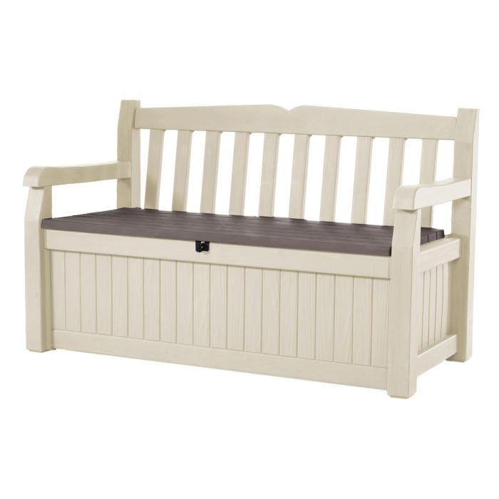 Coffre banc en resine BOGOTA 265L Beige Marron KETER