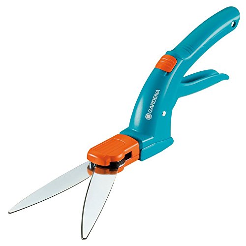 Cisaille A Gazon Gardena - Lames Ondulees - Poignee Ergonomique - Patin De Guidage - 360° - 25 Ans De Garantie