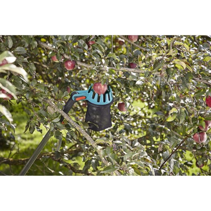 Gardena Cueille-fruits Combisystem - Lame En Acier Inoxydable Et Sac En Maille