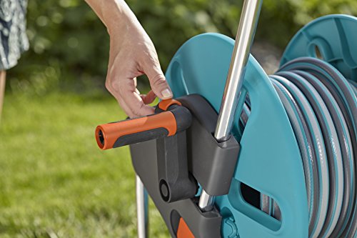 Devidoir De Tuyau Sur Roues Gardena 18511 20 Gris Turquoise Orange