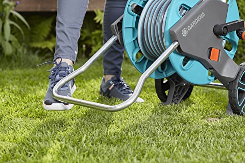 Devidoir De Tuyau Sur Roues Gardena 18511 20 Gris Turquoise Orange