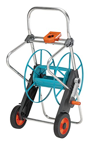 Devidoir Metal Sur Roues 100 Gardena - Stabilite Et Praticite - Garantie 5 Ans