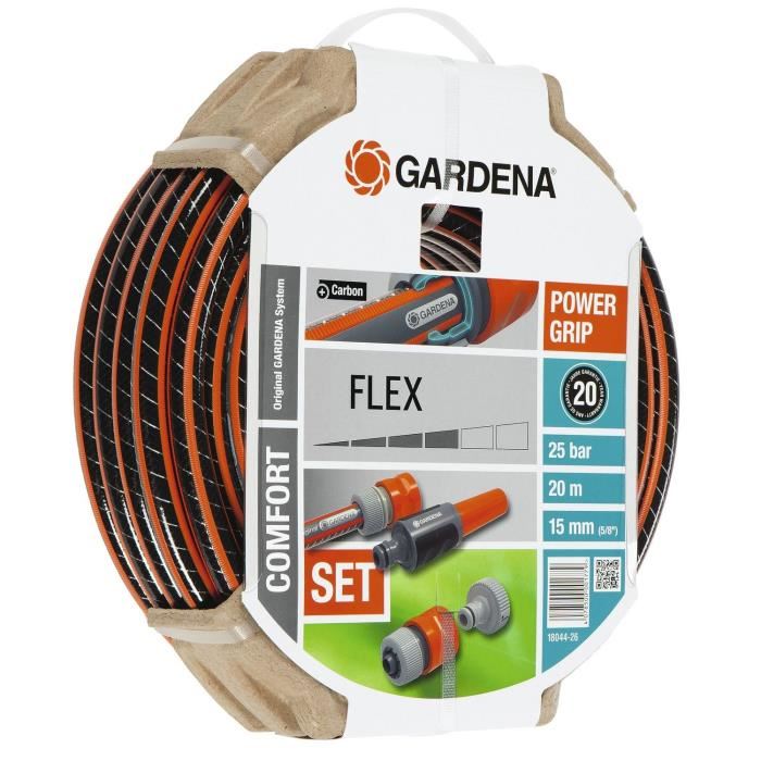 Tuyau Darrosage Comfortflex Gardena 20m O15mm Anti Nud Et Indeformable Garantie 20 Ans