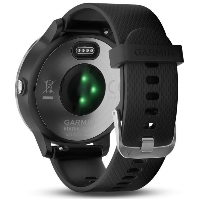 Garmin Vivoactive 3 Silver Montre Connectee Gps Cardio - Noir / Argent