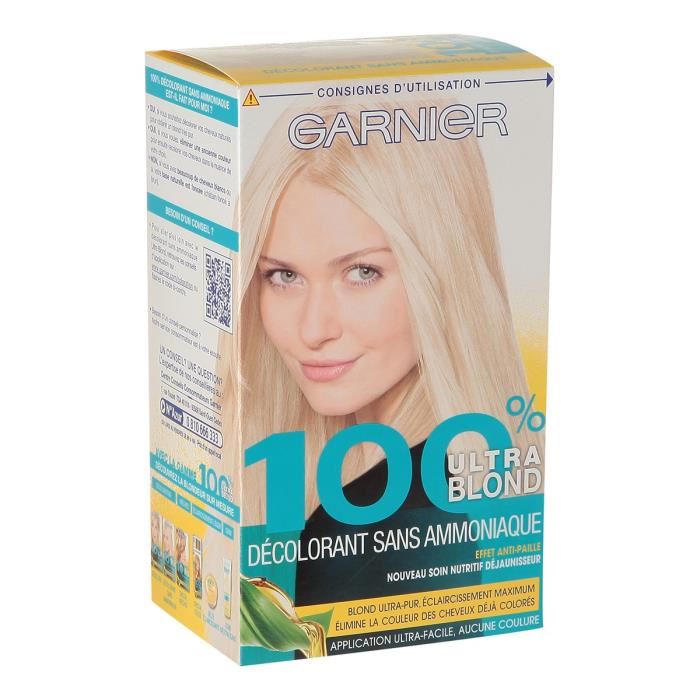 Decolorant Sans Ammoniaque Garnier 100% Blond