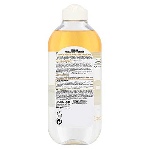 Garnier Skinactive Micellaire Biphase Nettoie Et Apaise 400 Ml - Flacon 400 Ml