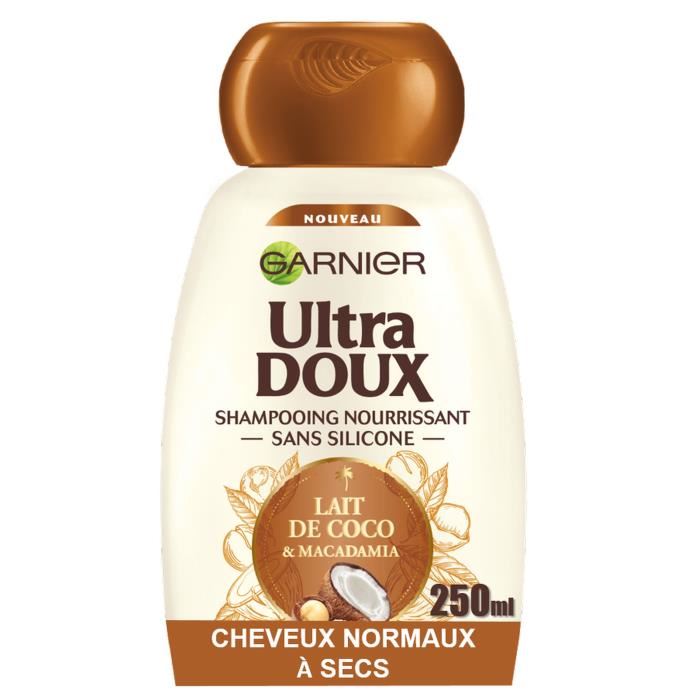 Garnier Ultra Doux Lait De Coco Macadamia Shampooing Lait De Coco Macadamia 250.0 Ml