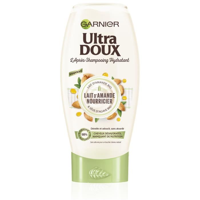 Garnier Ultra Doux Apres-shampooing Lait D'amande Nourricier - 200 Ml