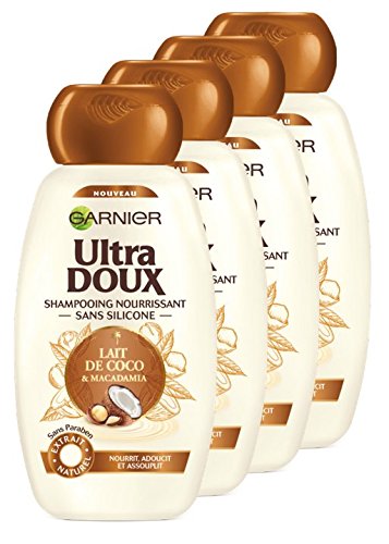 GARNIER Shampoing Ultra doux Lait de Coco et Macadamia - 250 ml