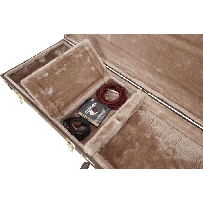 Gator Étui Électrique Vintage Brown En Bois Deluxe - Gw