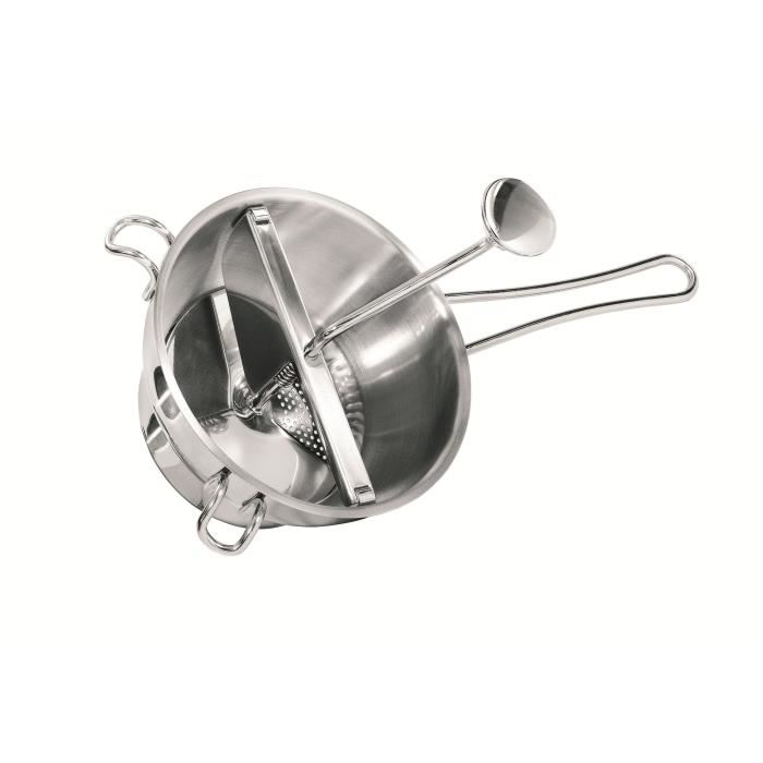 Gefu Passe-legumes 3mm En Acier Inoxydable Argent Argente 38x18x20cm