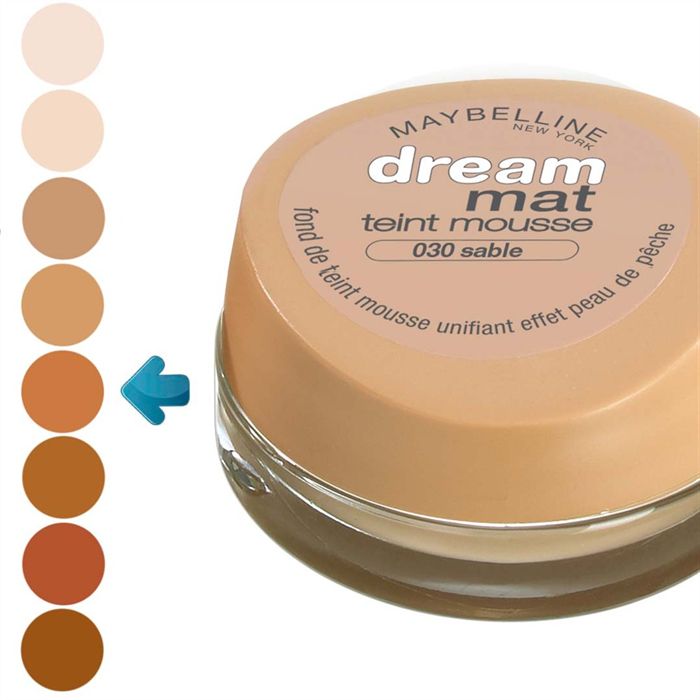 Fond De Teint Mousse Matifiant Fps18 Maybelline New York - Dream Matte Mousse - Sable (30)