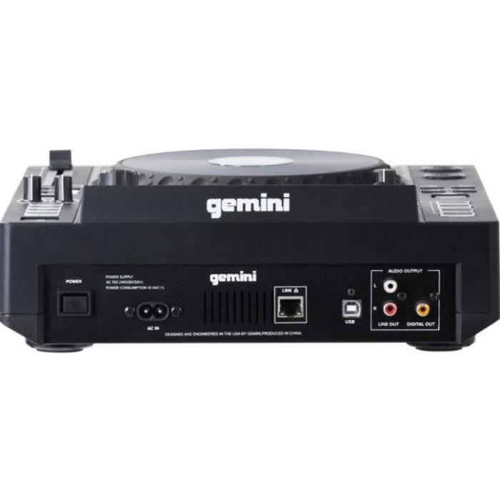 Gemini Mdj-900 Platine Usb Multimedia - Port Usb - Jogwheel Tactile Haute Resolution