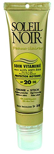 Soleil Noir Soin Vitamine SPF20 Creme 20ml + Stick 2g