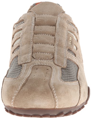 Baskets - Geox - Uomo Snake L - Cuir Velours Et Mesh - Semelle Respirante - Enfilage Elastique