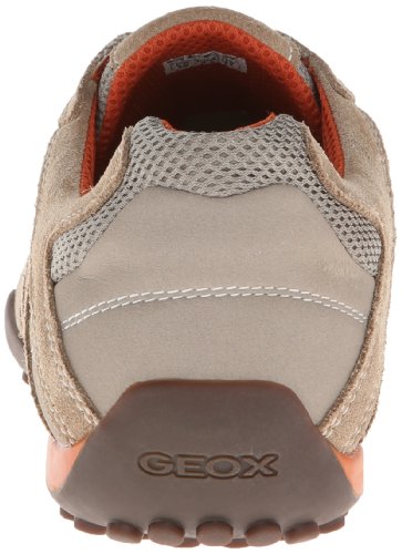 Baskets - Geox - Uomo Snake L - Cuir Velours Et Mesh - Semelle Respirante - Enfilage Elastique