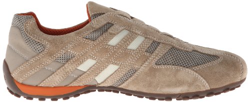 Baskets - Geox - Uomo Snake L - Cuir Velours Et Mesh - Semelle Respirante - Enfilage Elastique