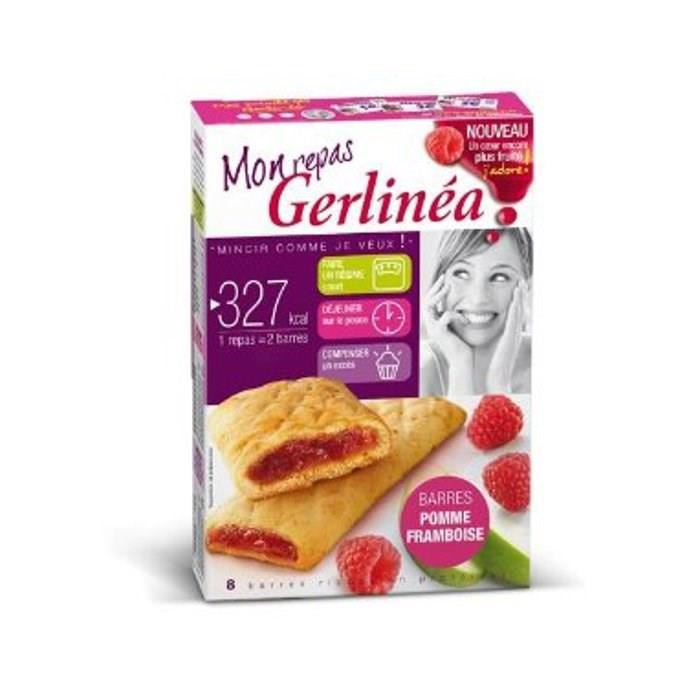 GERLINEA Barres substitut de repas fourrees pomme et ...