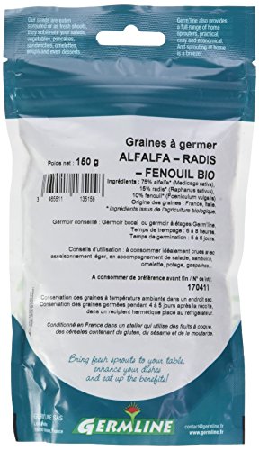 Germ'Line Graines Alfalfa Radis Fenouil...